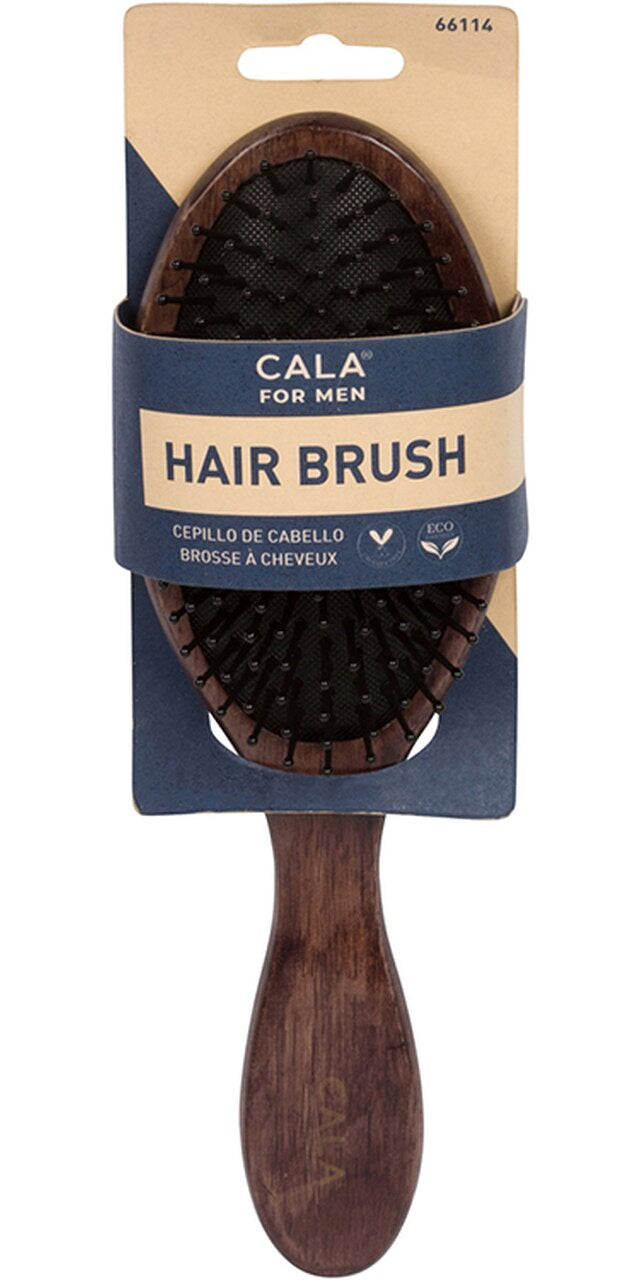 CALA for Men Dark Wood Oval Brush - (66114)